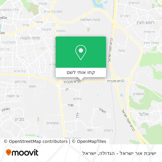 מפת ישיבת אור ישראל - הגדולה