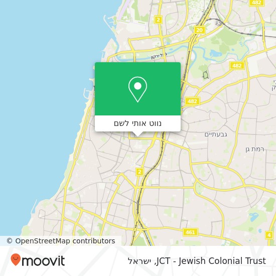 מפת JCT - Jewish Colonial Trust
