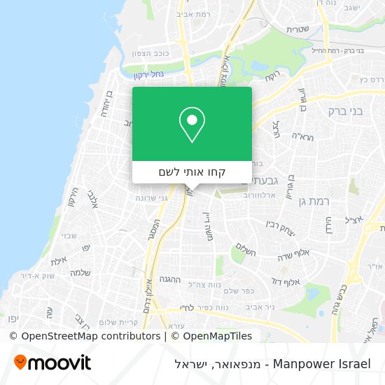 מפת Manpower Israel - מנפאואר