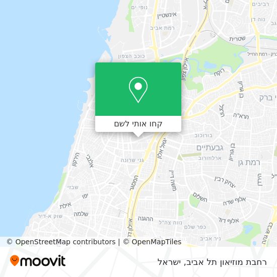 מפת רחבת מוזיאון תל אביב