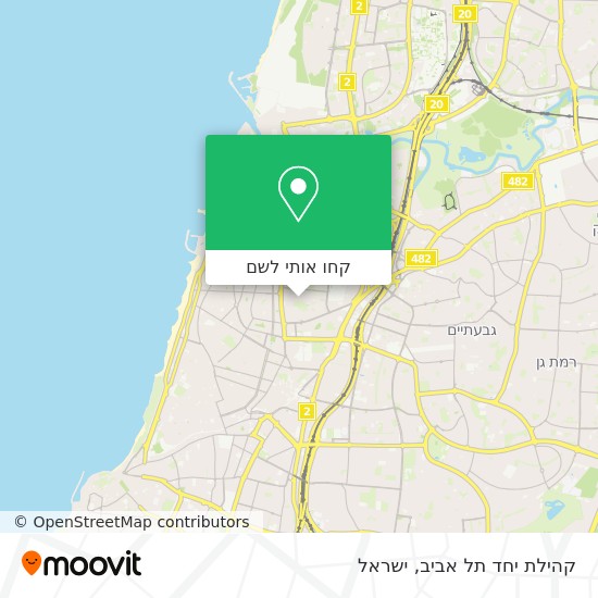 מפת קהילת יחד תל אביב