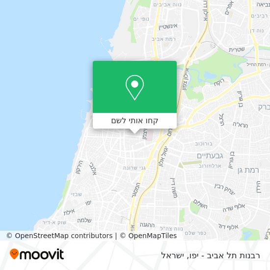 מפת רבנות תל אביב - יפו