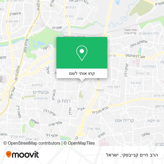מפת הרב חיים קנייבסקי