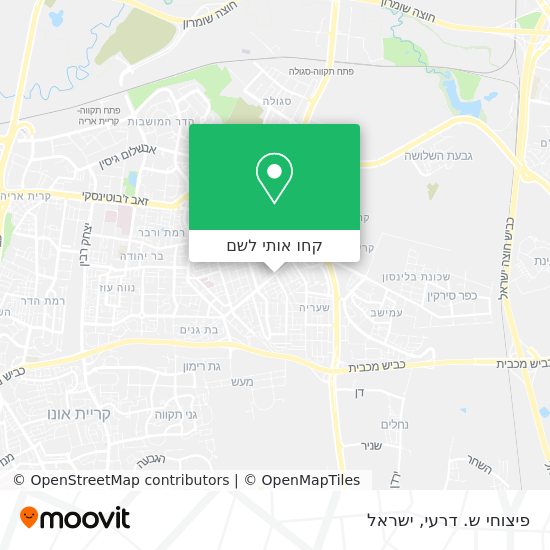 מפת פיצוחי ש. דרעי