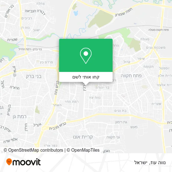 מפת נווה עוז