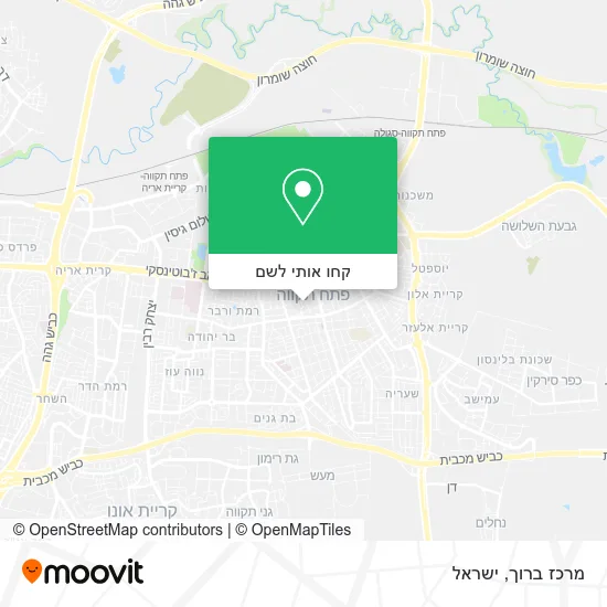 מפת מרכז ברוך