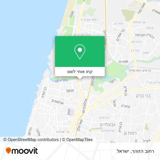 מפת רחוב הזוהר