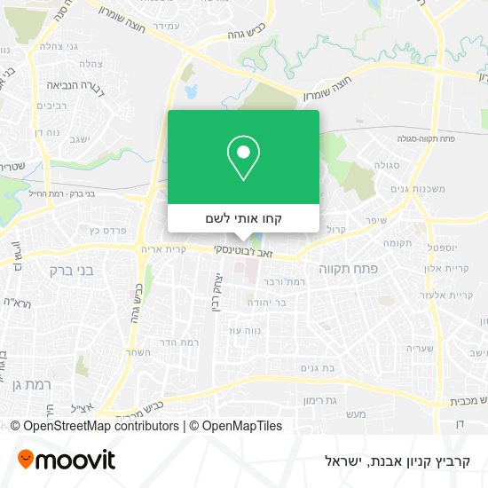 מפת קרביץ קניון אבנת