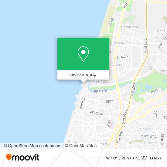מפת האנגר 22 בית היוצר