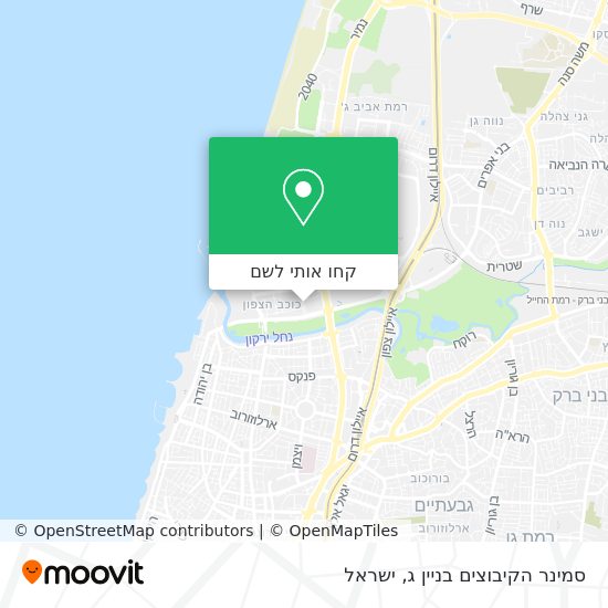 מפת סמינר הקיבוצים בניין ג