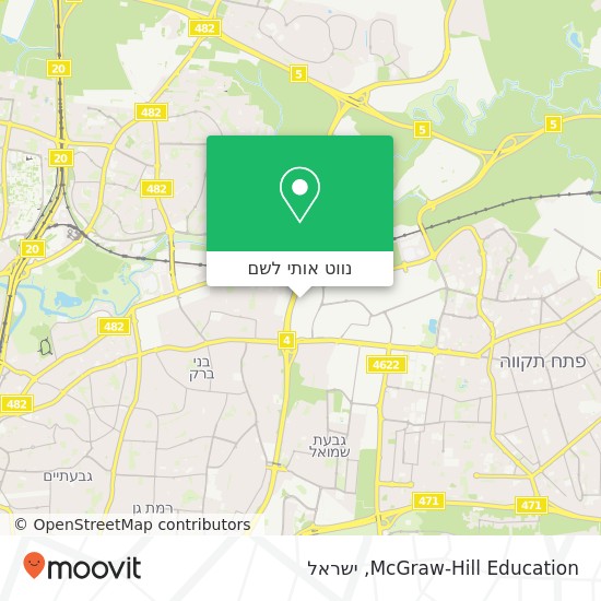 מפת McGraw-Hill Education
