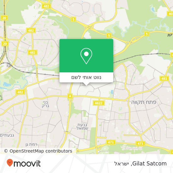 מפת Gilat Satcom