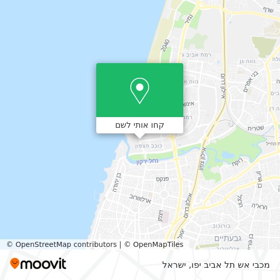 מפת מכבי אש תל אביב יפו