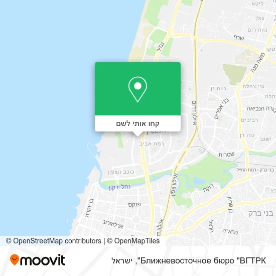 מפת Ближневосточное бюро "ВГТРК"