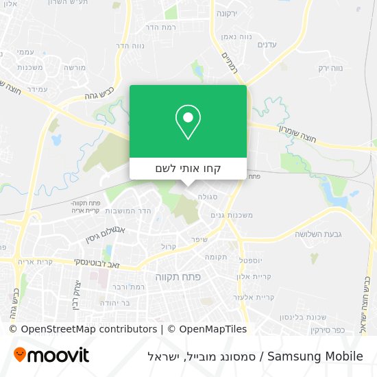 מפת Samsung Mobile / סמסונג מובייל