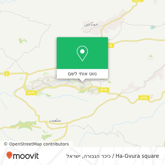 מפת Ha-Gvura square / כיכר הגבורה