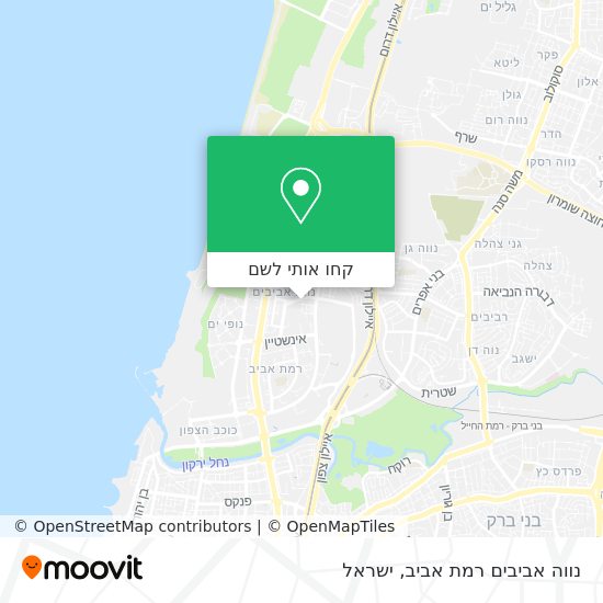 מפת נווה אביבים רמת אביב