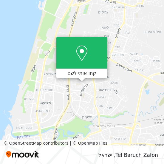 מפת Tel Baruch Zafon