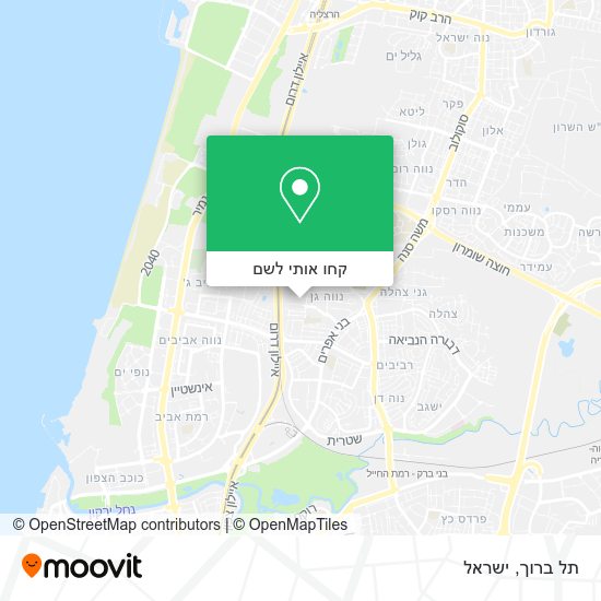 מפת תל ברוך
