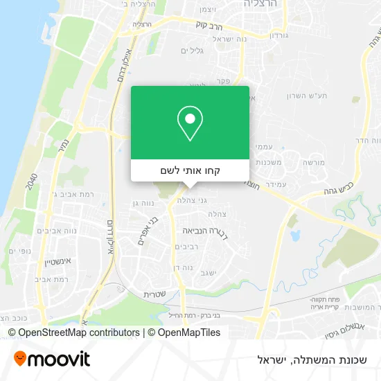 מפת שכונת המשתלה