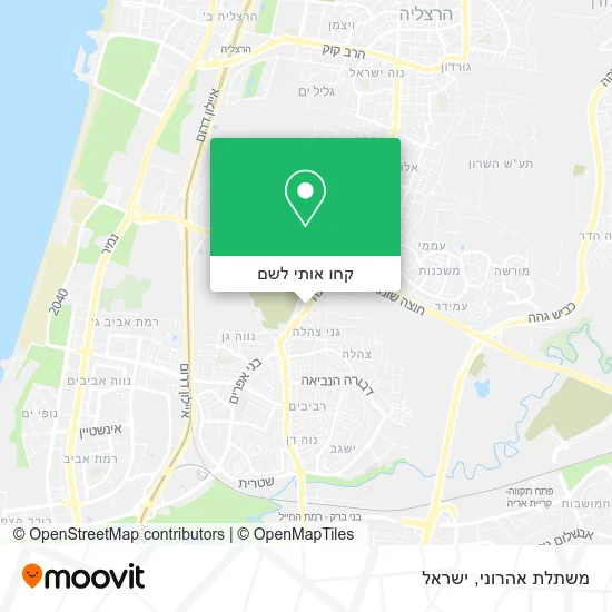 מפת משתלת אהרוני