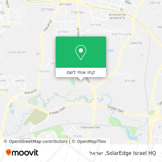 מפת SolarEdge Israel HQ
