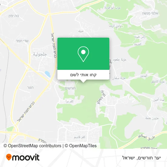 מפת יער חורשים