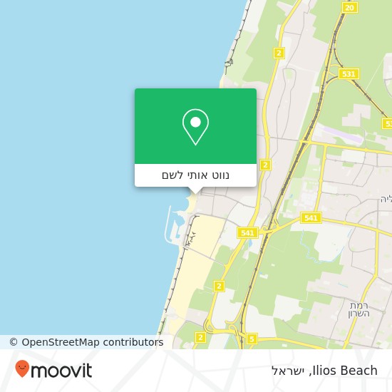 מפת Ilios Beach