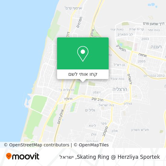 מפת Skating Ring @ Herzliya Sportek