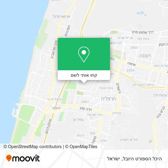 מפת היכל הספורט היובל