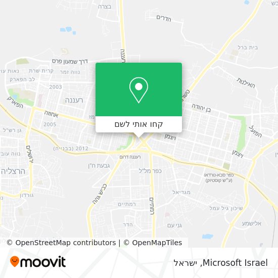 מפת Microsoft Israel