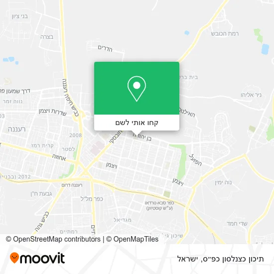 מפת תיכון כצנלסון כפ״ס