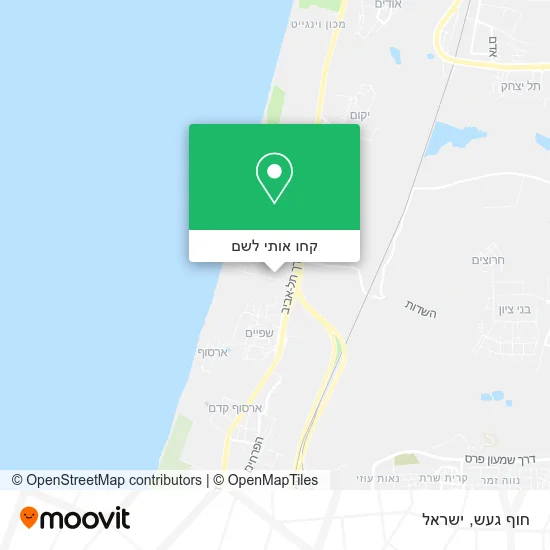 מפת חוף געש