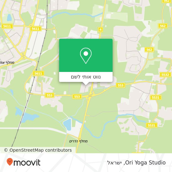 מפת Ori Yoga Studio