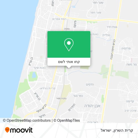 מפת קרית השרון