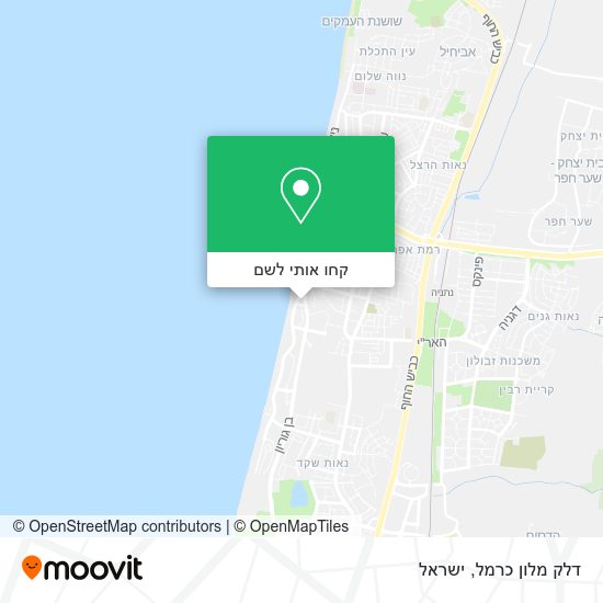 מפת דלק מלון כרמל