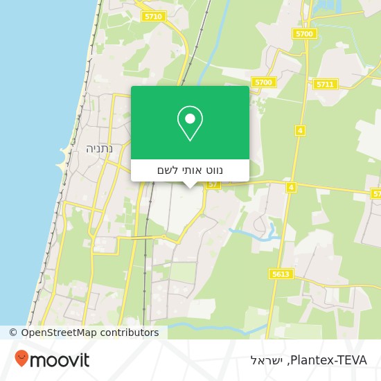 מפת Plantex-TEVA