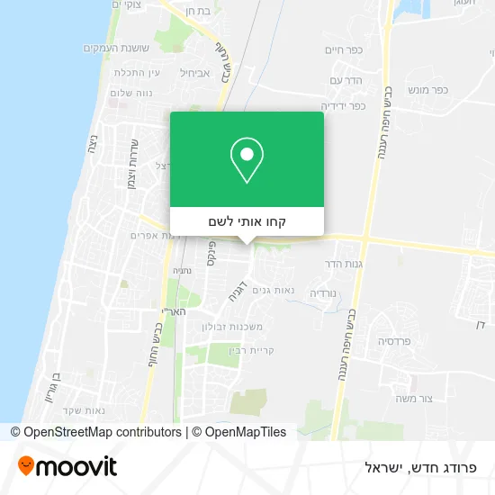 מפת פרודג חדש