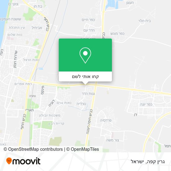 מפת גרין קפה