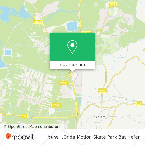 מפת Onda Motion Skate Park Bat Hefer