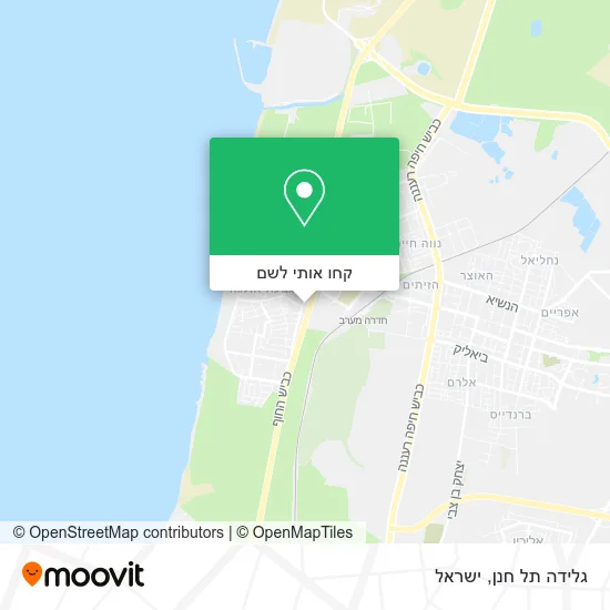 מפת גלידה תל חנן