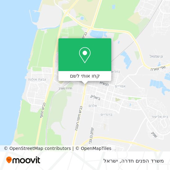 מפת משרד הפנים חדרה