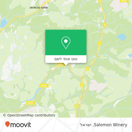 מפת Salomon Winery