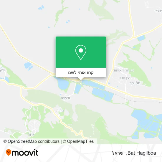מפת Bat Hagilboa