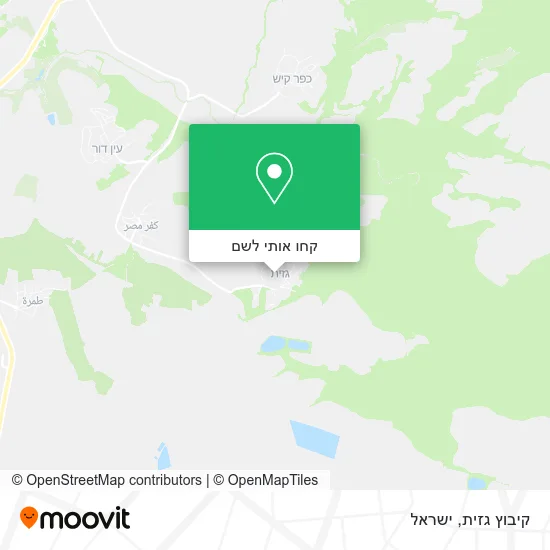 מפת קיבוץ גזית