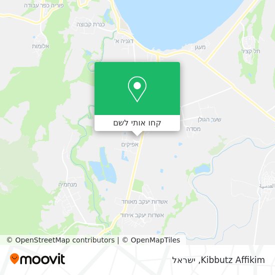 מפת Kibbutz Affikim
