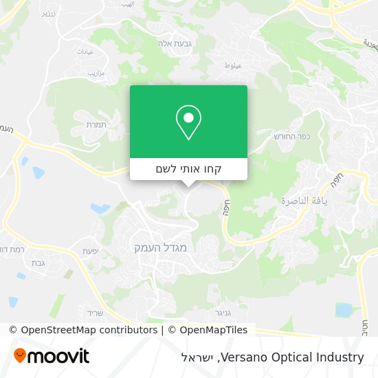 מפת Versano Optical Industry