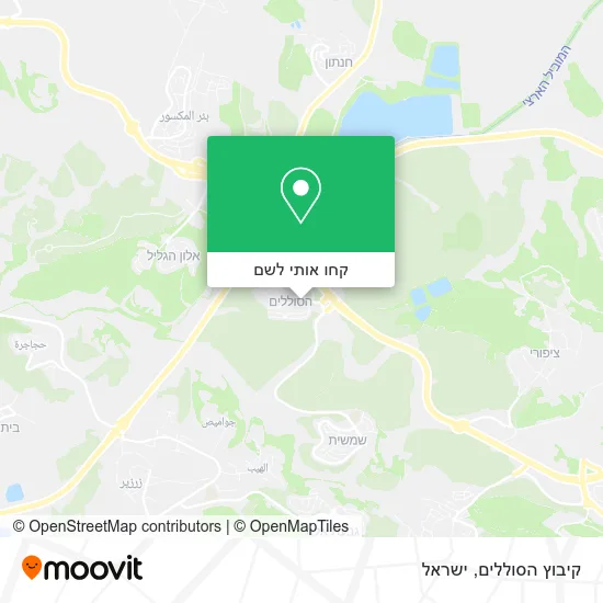 מפת קיבוץ הסוללים