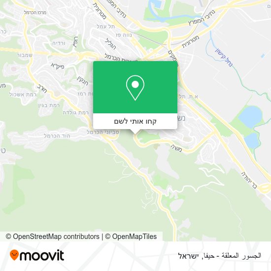 מפת الجسور المعلقة - حيفا