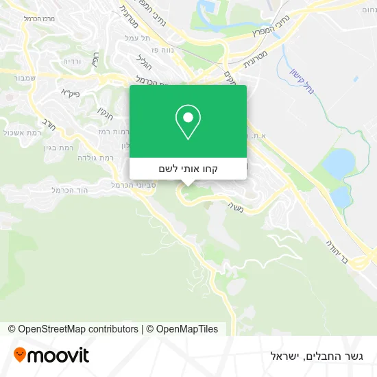 מפת גשר החבלים